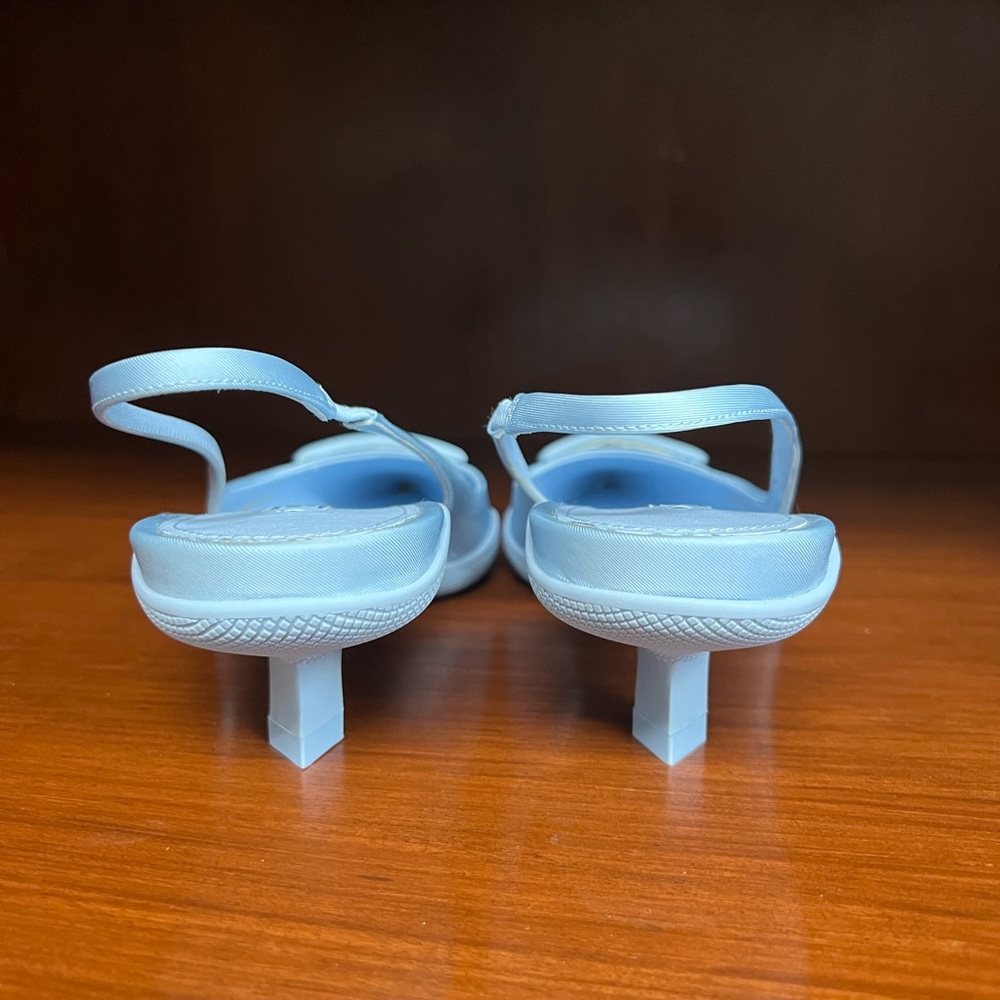 New Prada Gabardine light blue slingback heel 37 - Picture 3 of 10